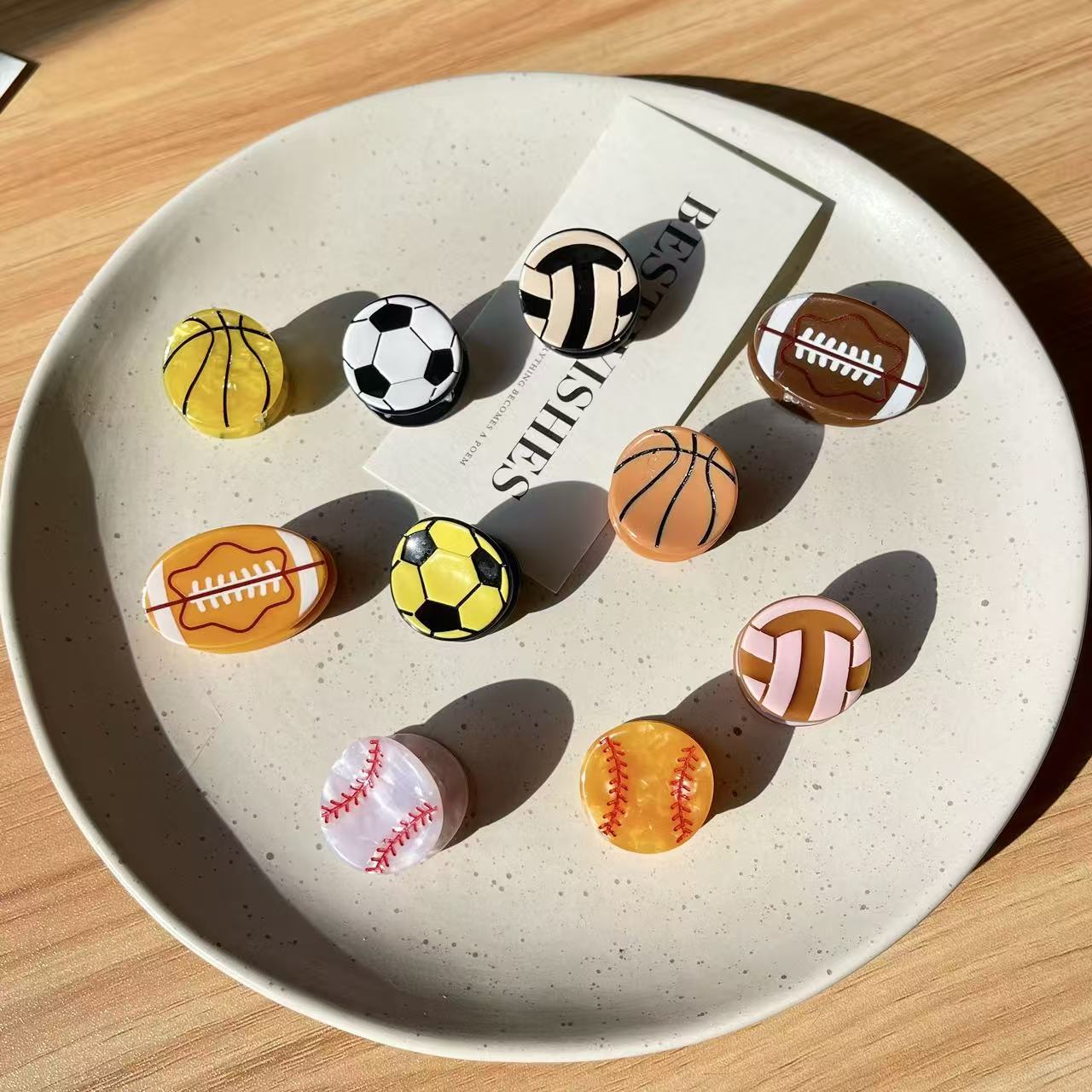Women'S Volleyball Accessories - Niedliche Sportball-Haarspangen für Frauen und Mädchen,