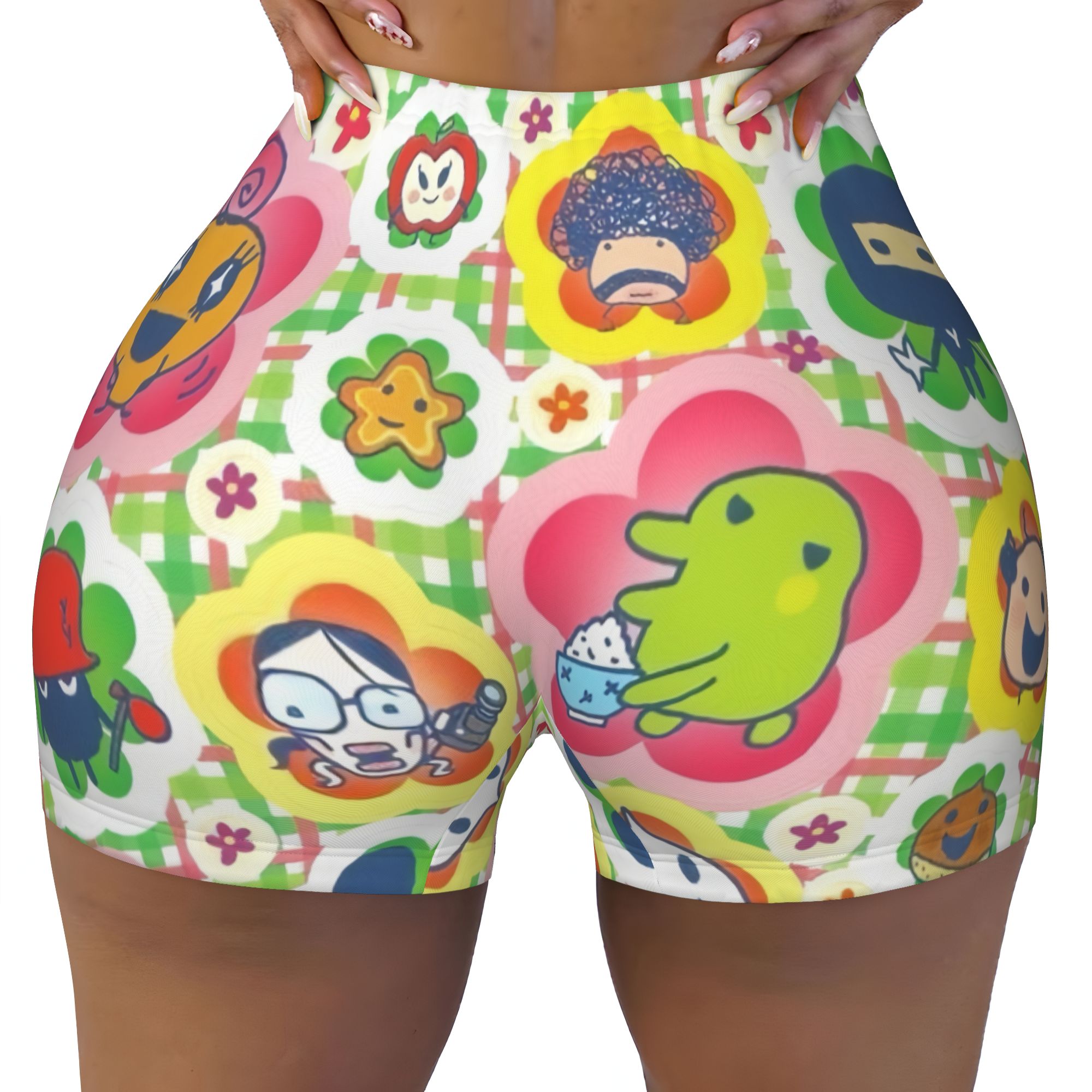 Women'S Volleyball Accessories - Cartoon Feed Me Tamagotchi Anime Lauf-Volleyball-Workout-Shorts