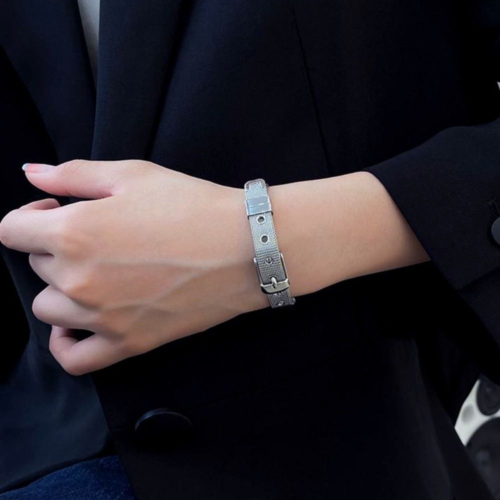 Women'S Accessories To Wear With Watch - Armreif aus Titanstahl, Streetwear, Hip-Hop, Unisex,