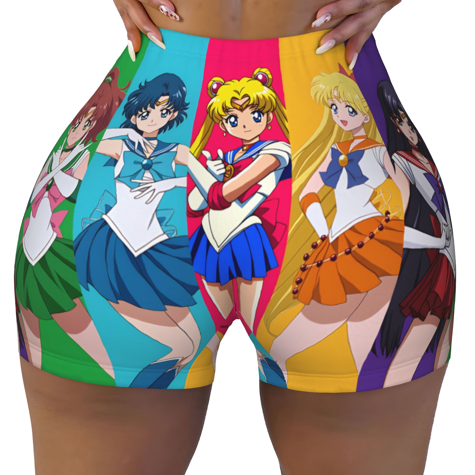 Women'S Volleyball Accessories - Maßgeschneiderte Damen-Shorts mit Sailor Moon Motiv