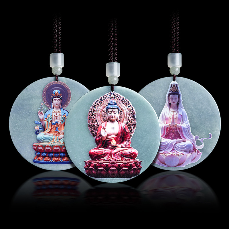 Women'S Accessories Designer - Myanmar Jadeit Guanyin Anhänger Halskette Modeaccessoires