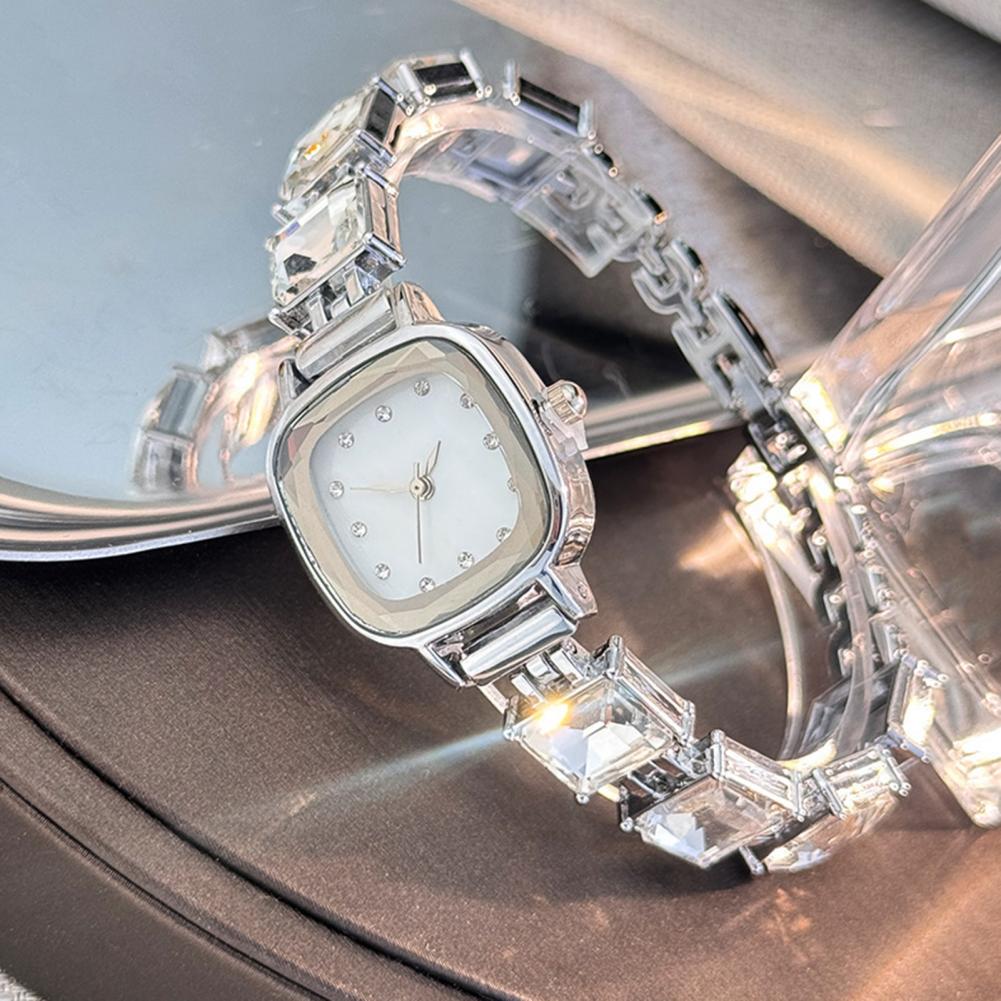 Women'S Accessories To Wear With Watch - Armbanduhr mit quadratischem Zifferblatt für Damen,