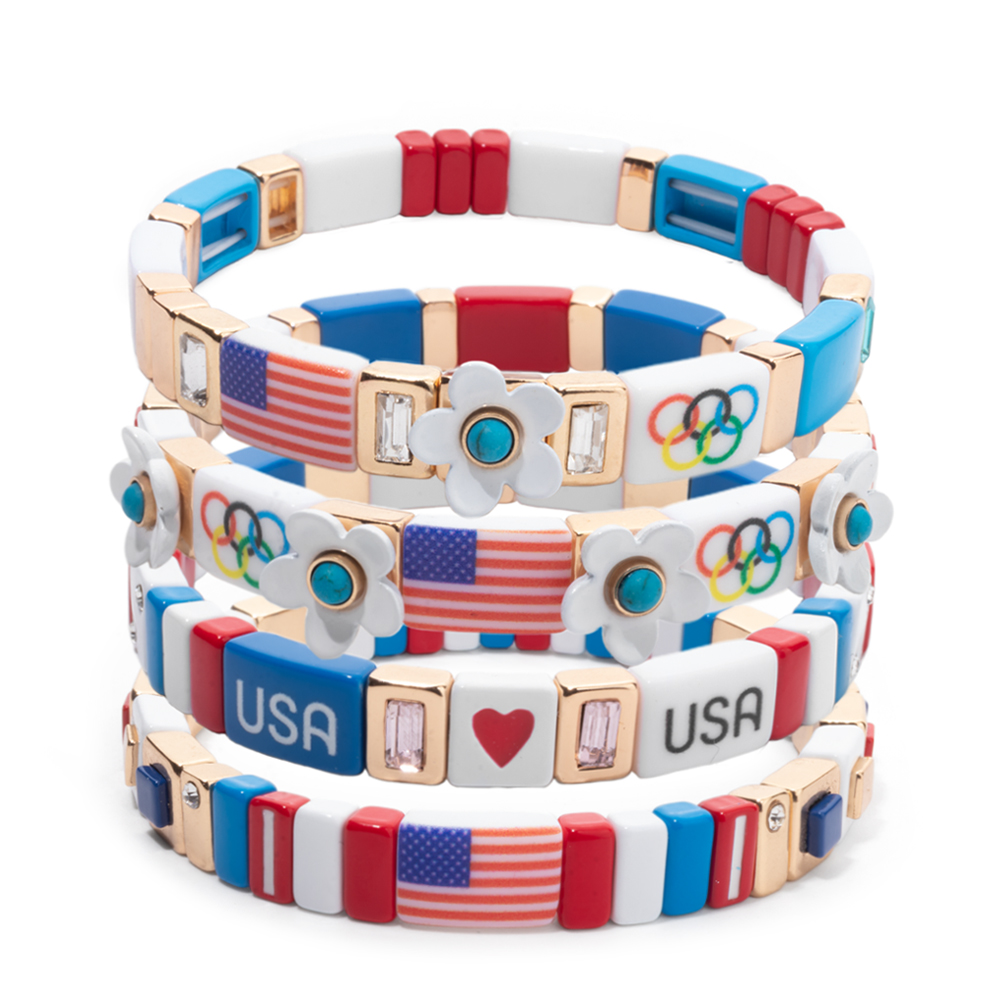 Women Accessories Usa - 2026 Neues Design Patriotismus-Armbänder für Frauen