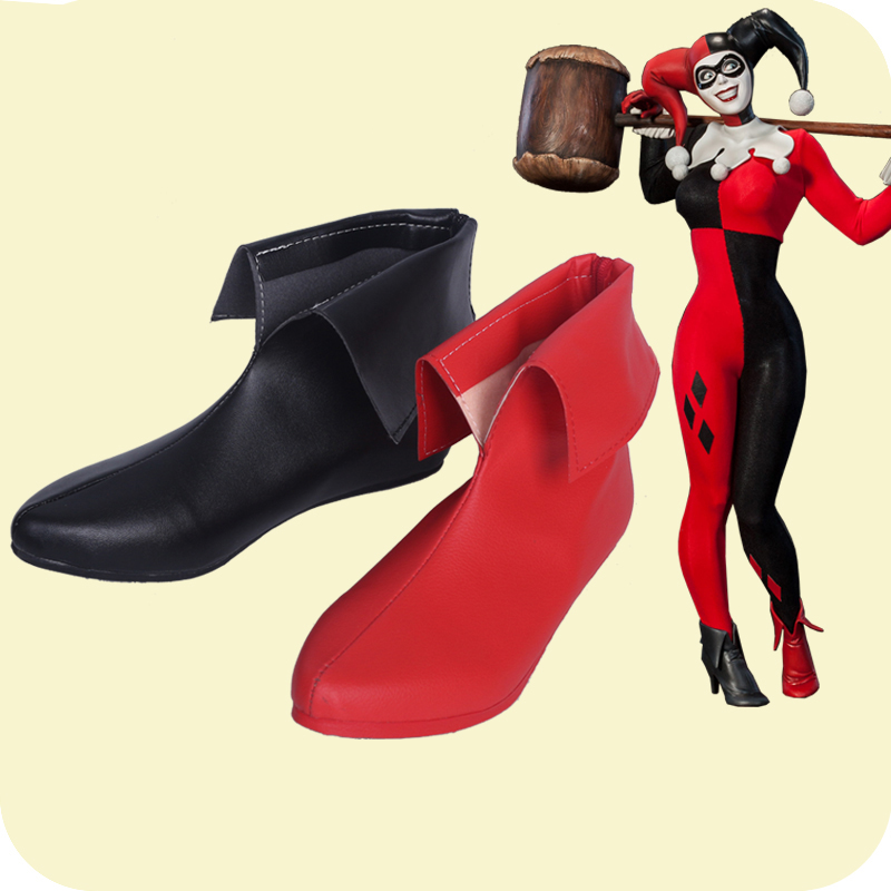 Women'S Harley Quinn Accessories - Arkham Knight Cosplay Quinn Stiefel Bad