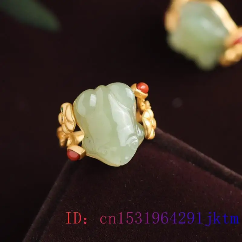 Grüne Jade Frosch Ringe Charms – Women'S Accessories Designer Bewertung und Preis
