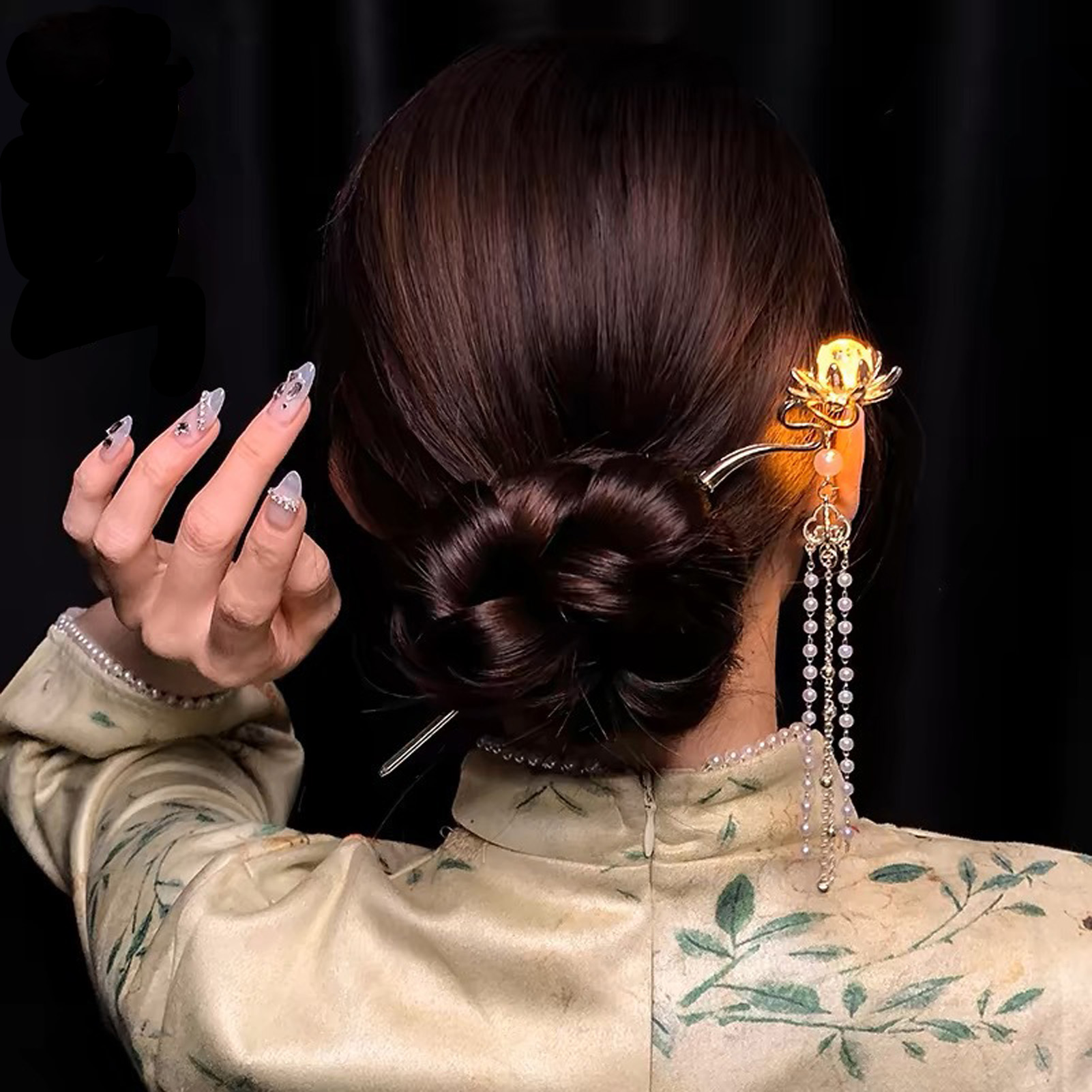 Leuchtende Blumen-Haarnadel, E – Pearl Hair Pin Bewertung und Preis