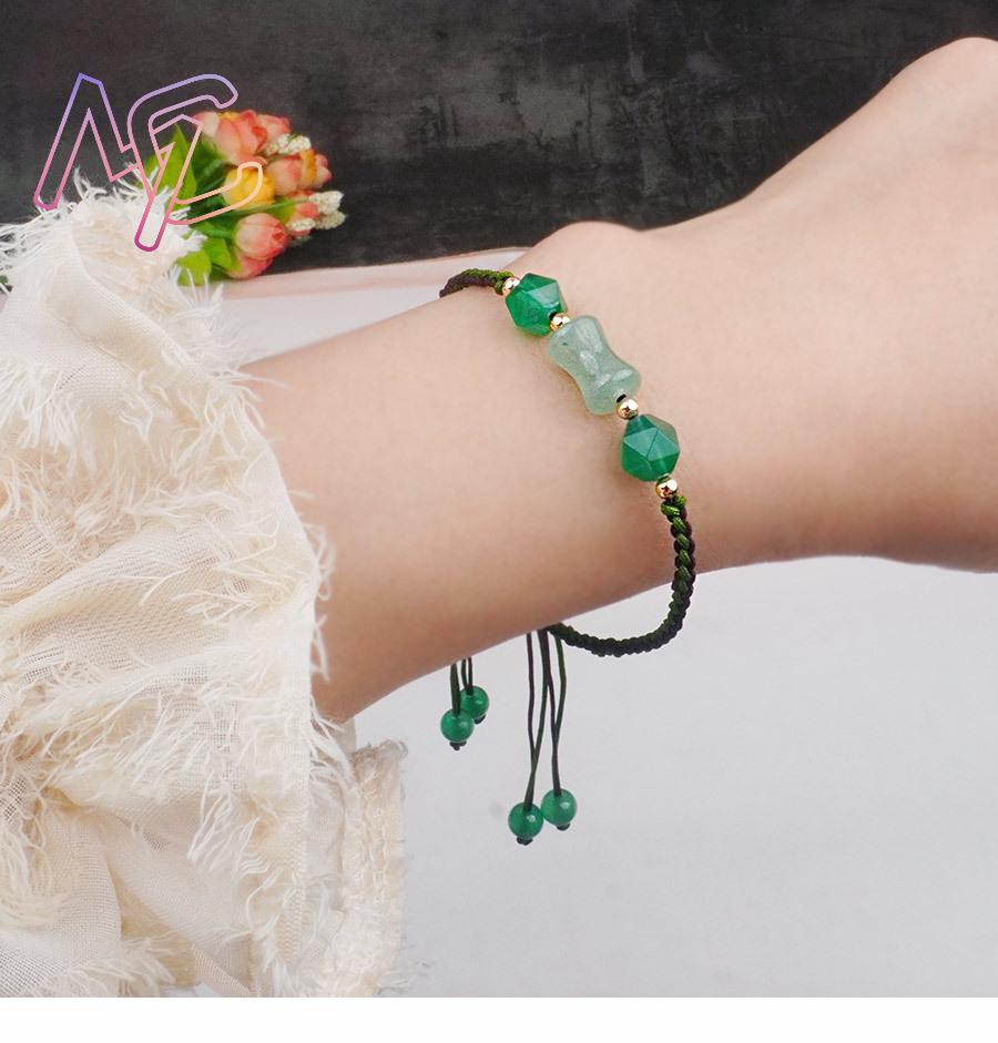 Grüne natürliche Jadeperlen-Ar – Women'S Accessories Designer Bewertung und Preis