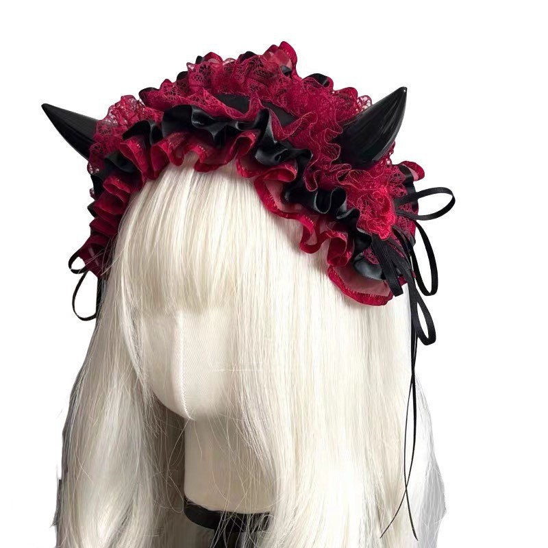 Japanisches Gothic-Spitzen-Haa – Women Accessories Photos Bewertung und Preis