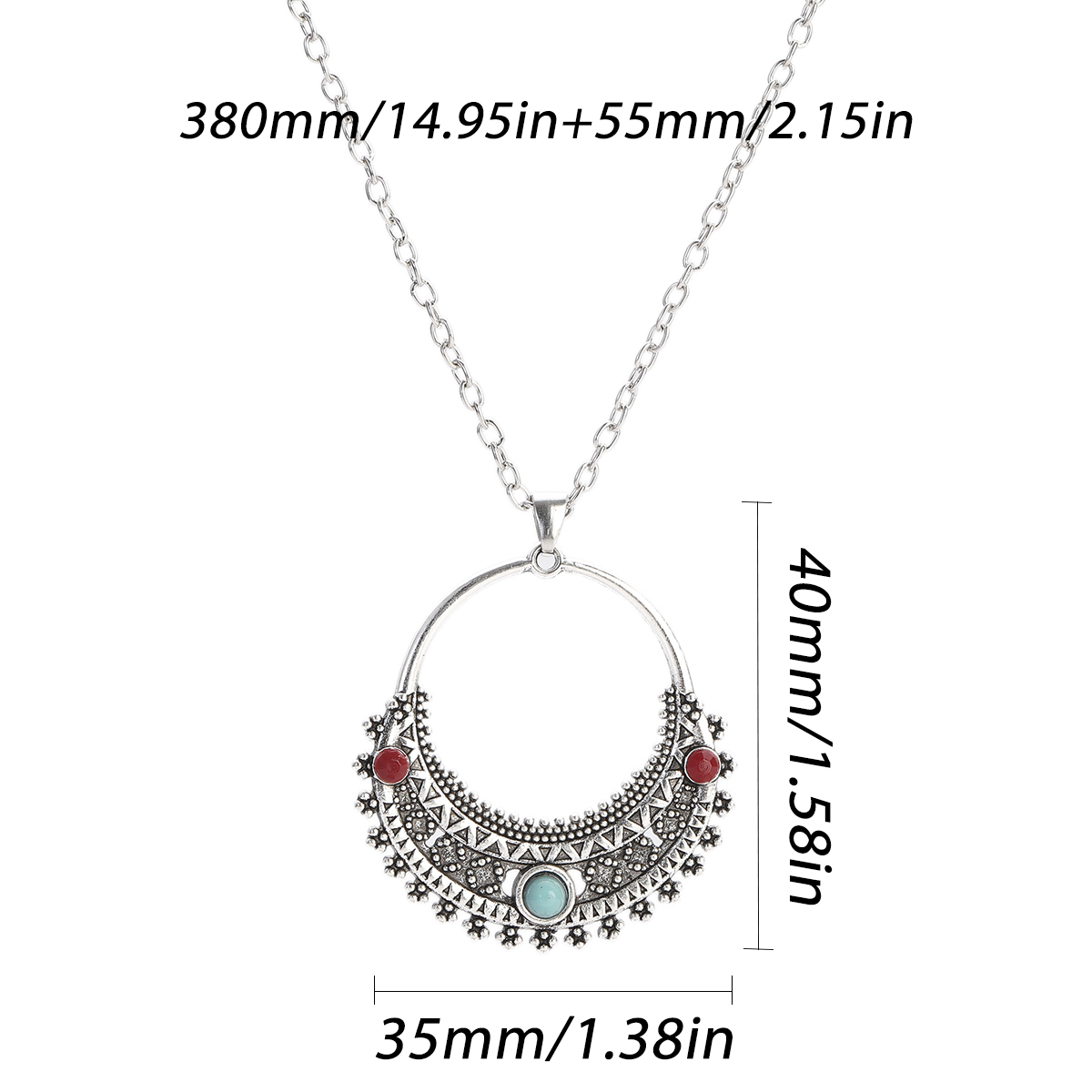 Boho Silber Farbe Halskette Se – Women Accessories India Bewertung und Preis