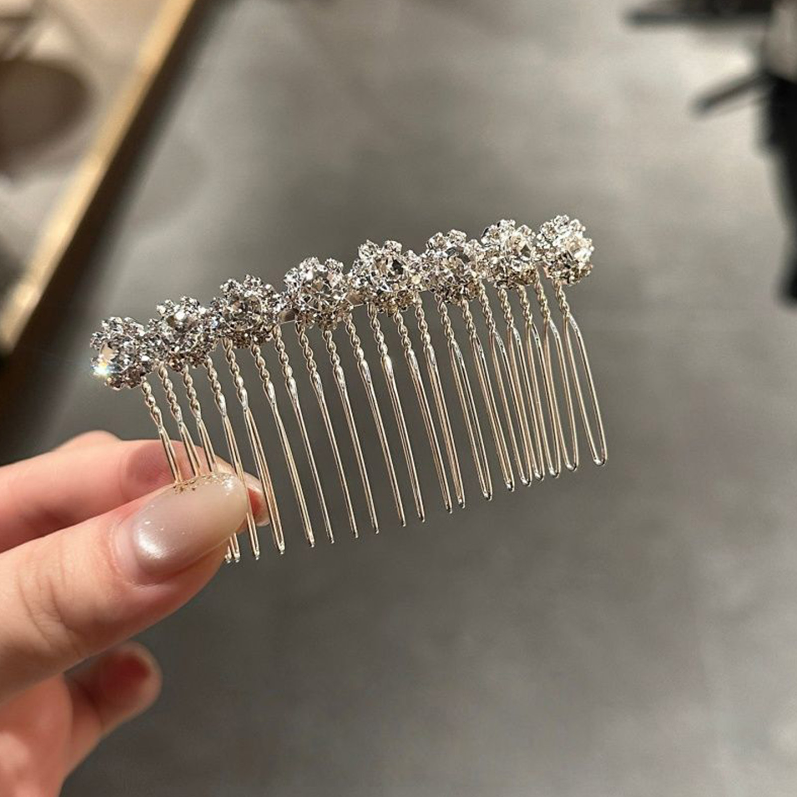 Minimalistische Strass-Blumen- – Pearl Hair Pin Bewertung und Preis