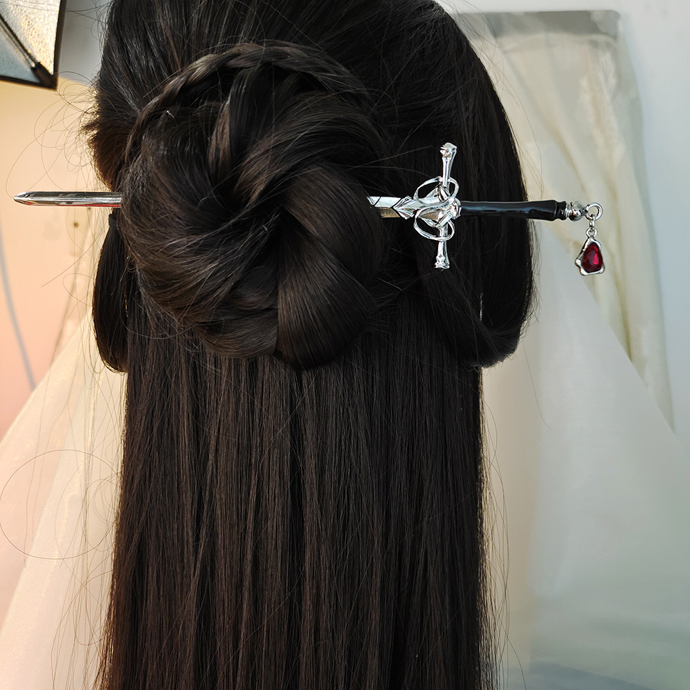 Chinesischer Schwertförmiger H – Pearl Hair Pin Bewertung und Preis