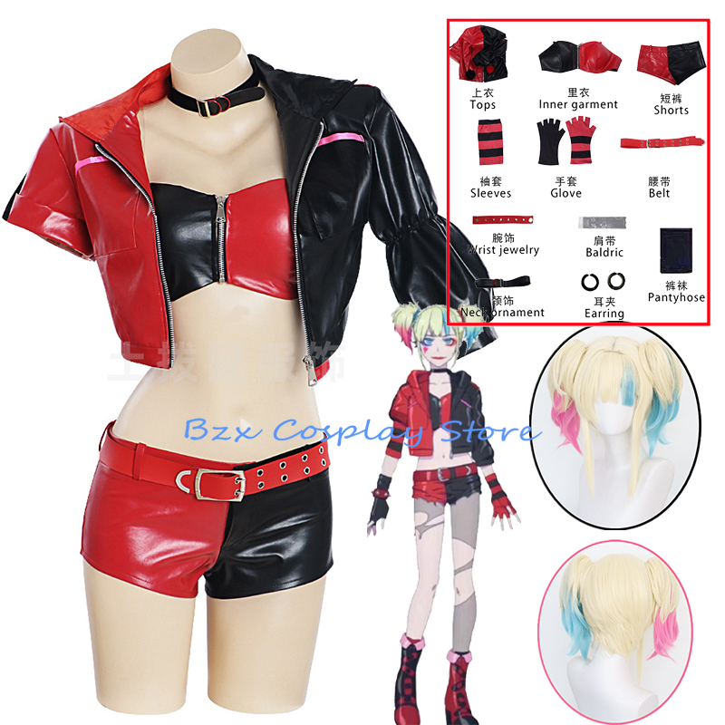 Film Witz Harley Cosplay Anime – Women'S Harley Quinn Accessories Bewertung und Preis