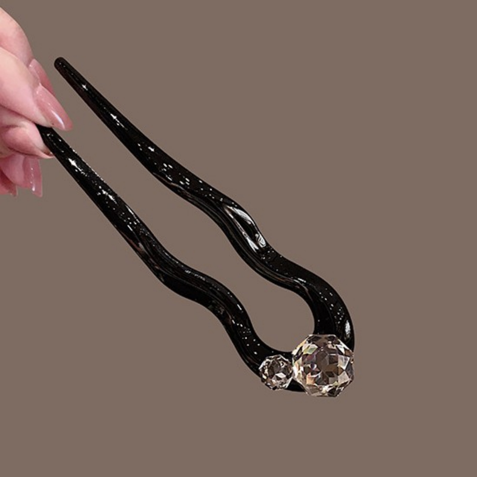 1 x Kristall-Haargabel, schwar – Pearl Hair Pin Bewertung und Preis