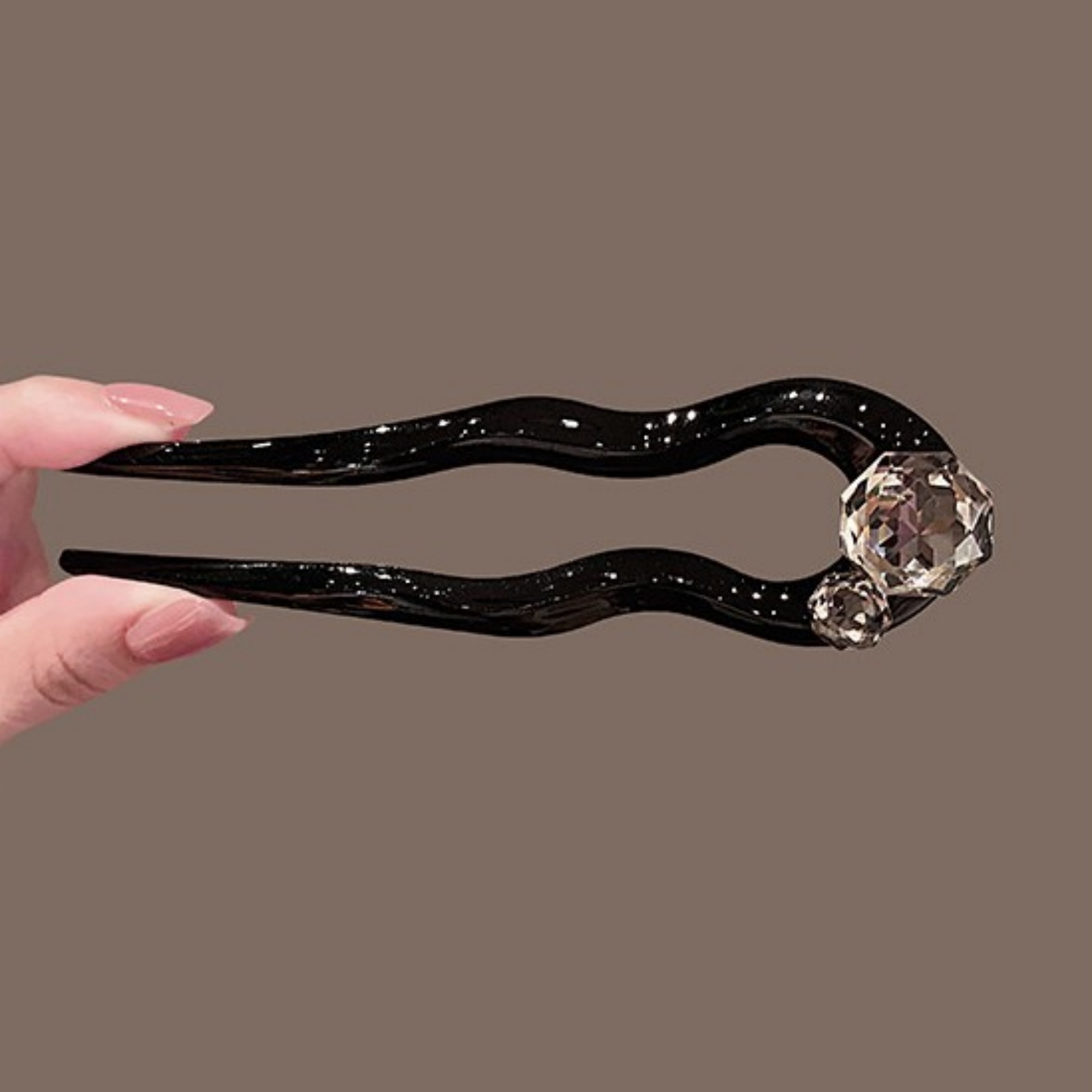 1 x Kristall-Haargabel, schwar – Pearl Hair Pin Bewertung und Preis
