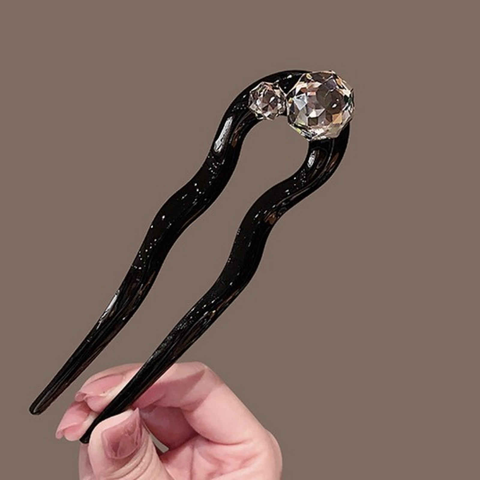 1 x Kristall-Haargabel, schwar – Pearl Hair Pin Bewertung und Preis
