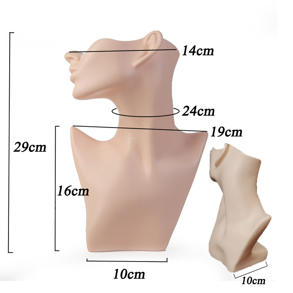 Weißer halber Mannequin-Kopf z – Women Accessories Display Bewertung und Preis