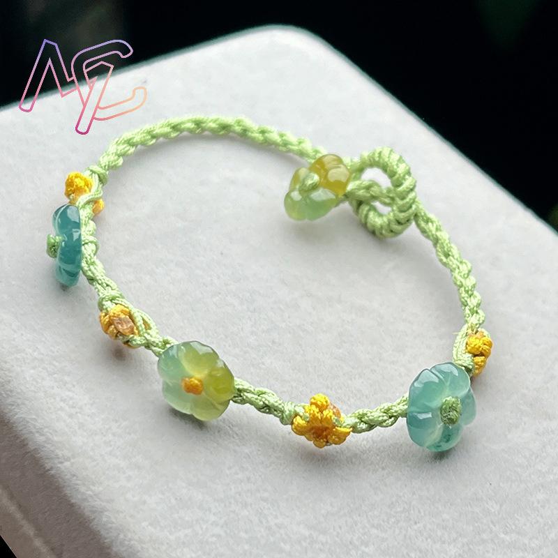 Myanmar Jadeit Blumenarmband E – Women'S Accessories Designer Bewertung und Preis