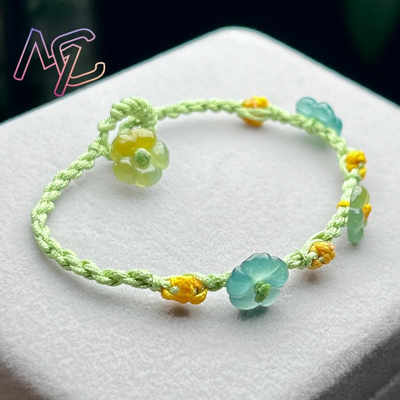 Myanmar Jadeit Blumenarmband E – Women'S Accessories Designer Bewertung und Preis
