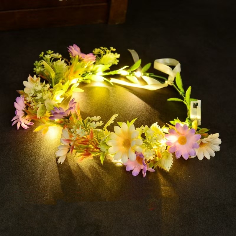 LED-Leuchtblumenkranz-Stirnban – Women Accessories Photos Bewertung und Preis