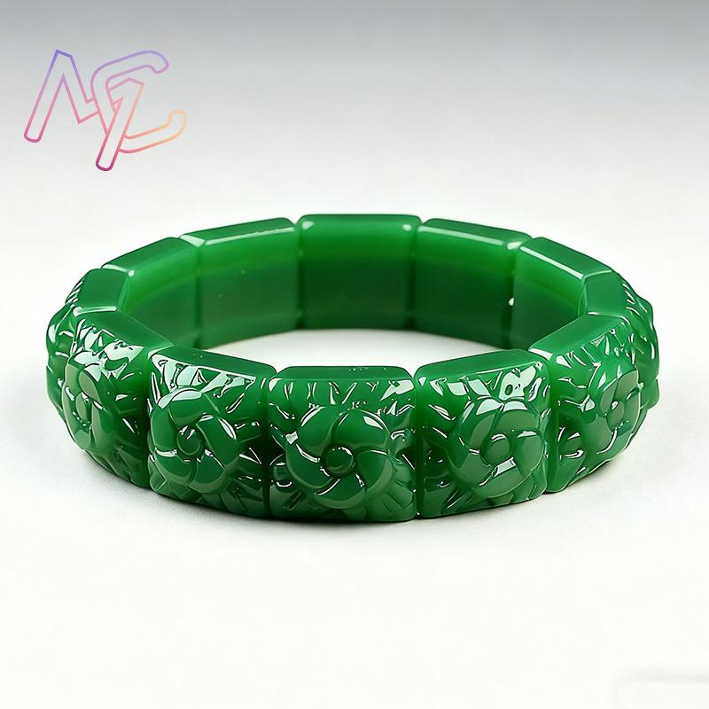Echtes Jade-Blumen-Armband, Ar – Women'S Accessories Designer Bewertung und Preis