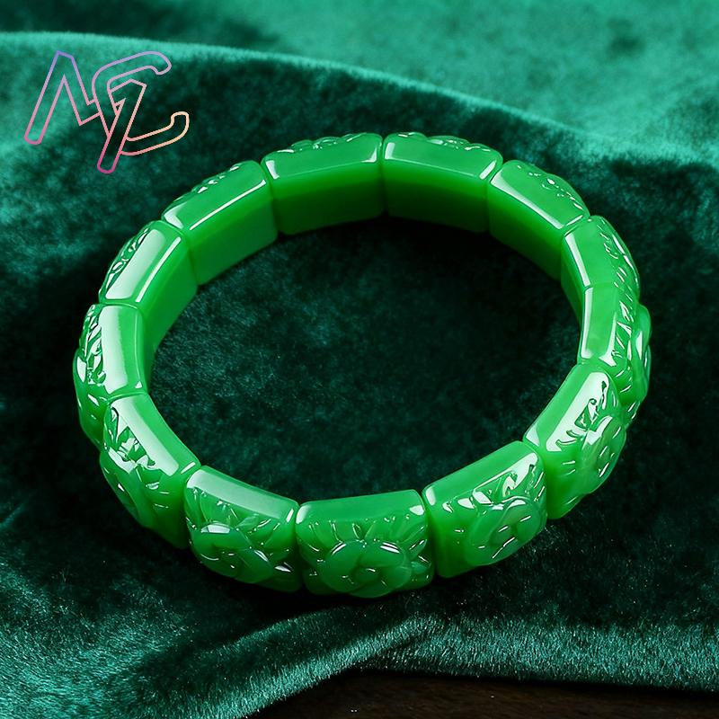 Echtes Jade-Blumen-Armband, Ar – Women'S Accessories Designer Bewertung und Preis