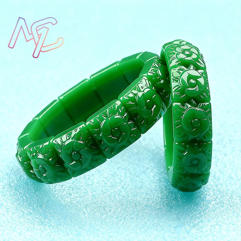 Echtes Jade-Blumen-Armband, Ar – Women'S Accessories Designer Bewertung und Preis