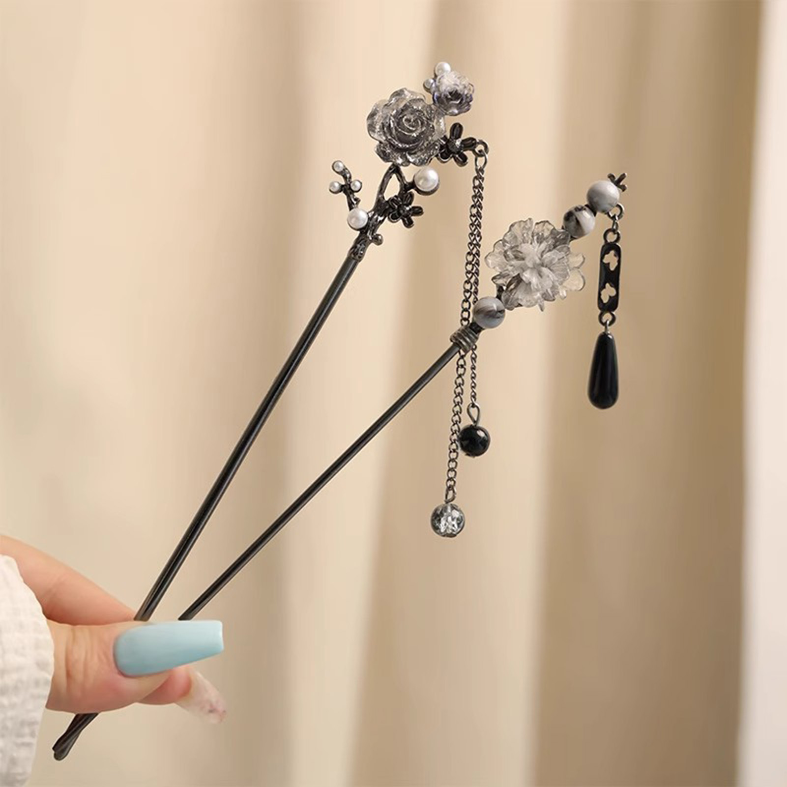Elegante Blumen-Haarnadeln, Ha – Pearl Hair Pin Bewertung und Preis
