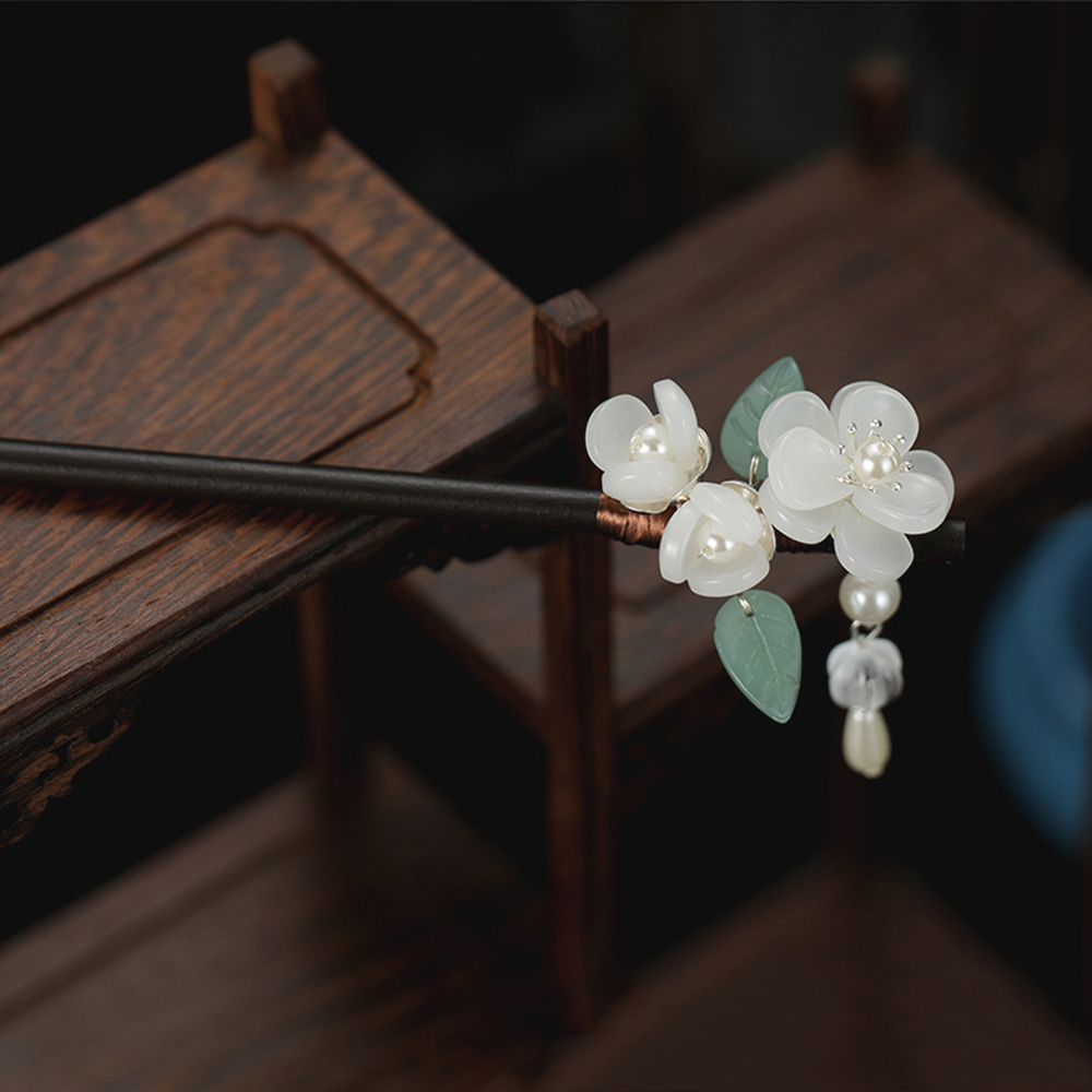 Retro Blume Haarnadel Mit Perl – Pearl Hair Pin Bewertung und Preis
