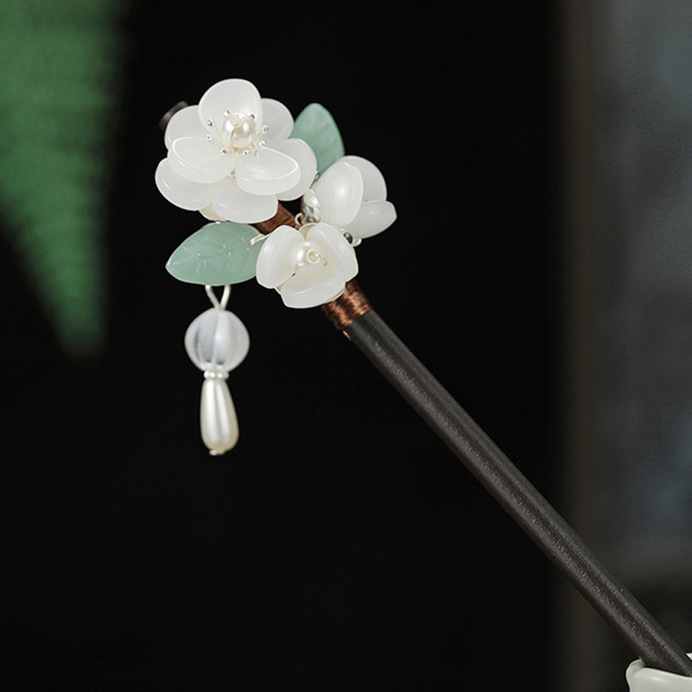 Retro Blume Haarnadel Mit Perl – Pearl Hair Pin Bewertung und Preis